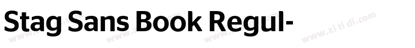Stag Sans Book Regul字体转换